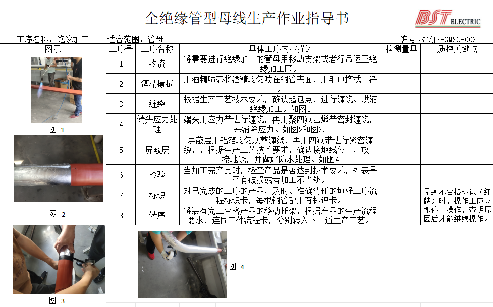 全絕緣管母線生產(chǎn)作業(yè)指導(dǎo)書